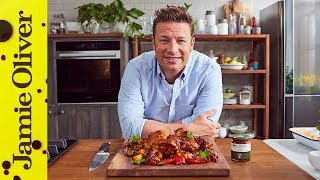 Harissa Chicken Traybake  Jamie Oliver  QuickandEasyFood [upl. by Benco]