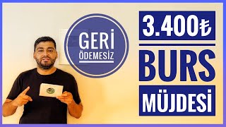 3400₺ BURS GERİ ÖDEMESİZ BURS BAŞVURUSU ABL FOODS BURS BAŞVURUSU BURS VEREN KURUMLAR [upl. by Carlen]