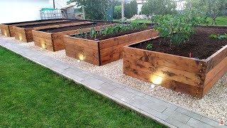 Beautiful DIY Raised Garden Bed Build  How to Build a RAISED BED Backyard Gardening [upl. by Lias]