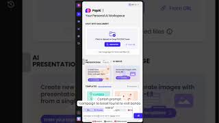 Cara membuat presentasi menggunakan AI di Popai ai presentation [upl. by Yeknarf]