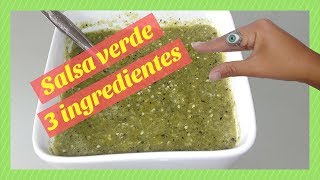 SALSA VERDE con solo 3 INGREDIENTES [upl. by Akem306]