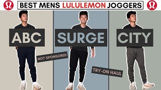 Best Lululemon Mens Joggers Explained ABC Surge City Sweat [upl. by Daas]