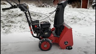 Snow Blower Test amp Review  Billig Snöslunga Testad [upl. by Notgnirrab996]