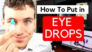 How to Put Eye Drops in Your Own Eyes  How to Use Eye Drops Without Flinching [upl. by Zigmund]