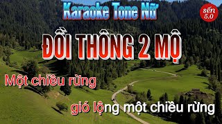 Karaoke Đồi Thông 2 Mộ Tone Nữ l Sen 50 [upl. by Takashi709]