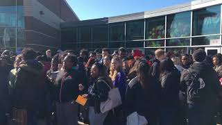 Student walkout at TF South high school [upl. by Sezen]