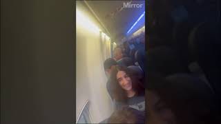 Plane passengers scream during extreme turbulence shorts [upl. by Allerie583]