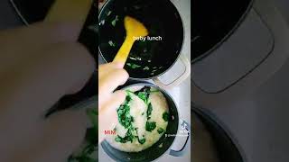 precooked wheat pelted crushed with salted onion and spinach babyfood [upl. by Davidoff]