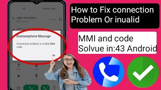 How to Fix connection Problem Or invalid MMI code in Android 2024 l [upl. by Eissert230]