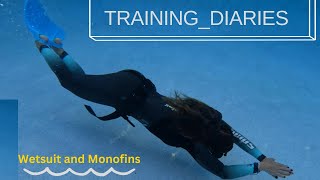 FREEDIVING PRACTICE  Using MOLCHANOVS CORE Silicone Monofins  TRAINING in my Home Pool [upl. by Drahcir]