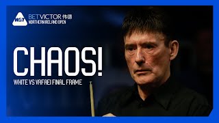 CRAZIEST FRAME EVER  Jimmy White vs Hossein Vafaei  BetVictor Northern Ireland Open 2024 [upl. by Darleen]