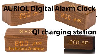 AURIOL Digital Alarm Clock With QI charging station [upl. by Wiskind]