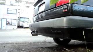 mk2 vw jetta 20 16v sound  straight pipe [upl. by Notanhoj]