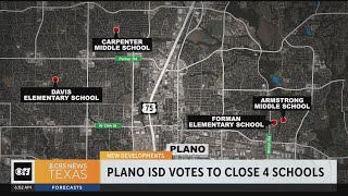 Plano ISD votes to close 4 schools [upl. by Sharman16]