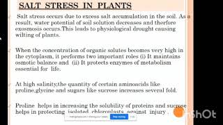 Salt Stress in Plants [upl. by Accalia]