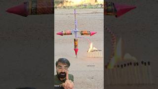 Matchstick Amazing Experiment 🔥💥  Diwali Crackers Testingtrending shorts [upl. by Tory]