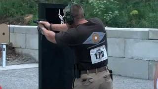 NRAblog Top Shots Chris Cerino shoots Barricade Event at 2011 MidwayUSA amp NRA Bianchi Cup [upl. by Giacopo2]