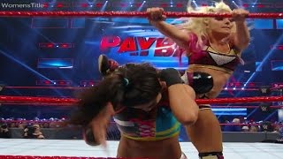 Bayley VS Alexa Bliss  PAYBACK 2017  WWE Raw Womens Championship [upl. by Noxid125]