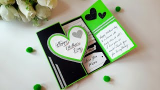 DIY Mothers Day Greeting Card  Beautiful Handmade Greeting Card  Mothers Day Special  Tutorial [upl. by Yseulta974]