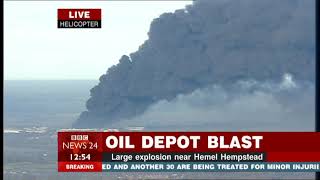 Buncefield Oil Depot Disaster  BBC News 24  11122005  1250pm [upl. by Pirri729]