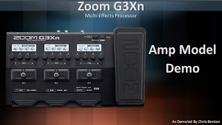 Zoom G3Xn  Demo of the different Amp Models [upl. by Ettenig82]