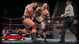 WWE  GOLDBERG VS BATISTA  FIRST AND LAST TIME EVER [upl. by Leuneb942]