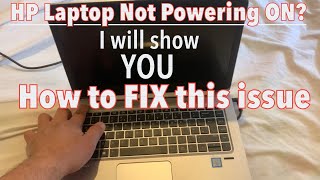 FIXED HP Laptop Won’t Turn On  Hard Reset HP Notebook With Fixed Battery [upl. by Minor]