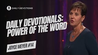 Daily Devotionals Power of the Word Daily Prayer  Daily Gospel Joyce Meyer [upl. by Eihtak153]