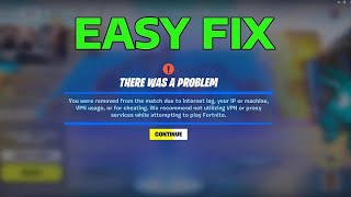 How To Fix Fortnite You Have Been Kicked Vpn Or Cheating in Chapter 5 Season 3 EASY [upl. by Innos458]