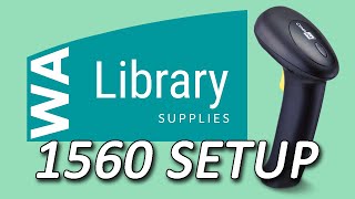 Cipherlab 1560 Wireless Scanner Setup  WA Library Supplies [upl. by Dayir791]