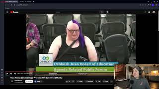 Trans Woman Reacts Pronouns Demanded At School Board Meeting [upl. by Aititel671]