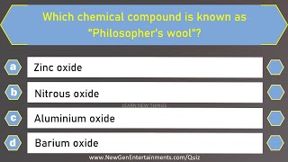 Chemistry Quiz  25 Important Questions and Answers  Science General Knowledge Quiz [upl. by Forster]