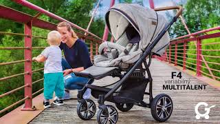 Gesslein stroller f4  functions  demo  handling amp folding Slovak version [upl. by Finegan]