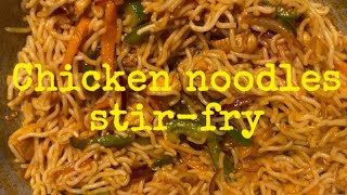 Homemade Chicken Noodles  Stirfry  quick amp easy [upl. by Iggep]