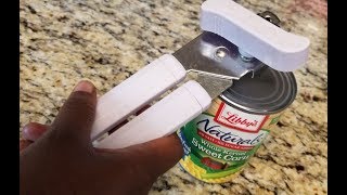 Hack 101  How to Use a Hand Can Opener 🙄 [upl. by Aicarg]