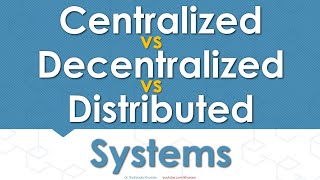 Centralized vs Decentralized vs Distributed Systems [upl. by Goodson]