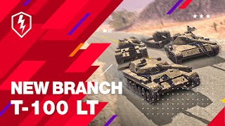 WoT Blitz T100 LT Branch with a New Spotting Mechanic [upl. by Condon]