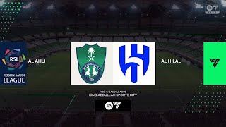 Al Ahli vs Al Hilal  Saudi Professional League 202324  FC24 [upl. by Wein]