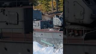 FICTION Torpedo boat launching torpedoes at Japanese aircraft carrier Shokaku naval warthunder [upl. by Nonnarb]