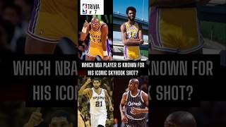 Trivia → Who’s Known for the Unstoppable Skyhook Shot  NBA Trivia NBA [upl. by Souza]