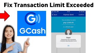 How To Fix GCash App Transaction Limit Exceeded 2025 [upl. by Htrahddis]