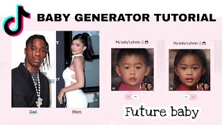 TUTORIAL B612 APP BABY GENERATOR  NEW TIKTOK TREND  FUTURE BABY GENERATOR TREND [upl. by Orji]