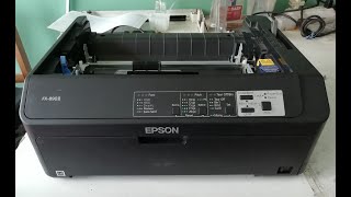 EPSON FX 890II paper jam rompe papel traba cinta de impresión [upl. by Xed963]