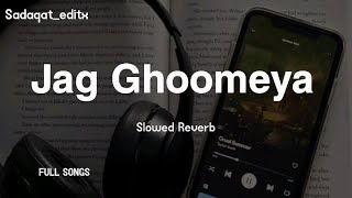 Jag Ghoomeya Slowed Reverb Full Song and Full Watch [upl. by Analrahc]