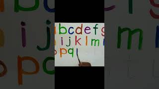 r  Colorful Lowercase English Alphabets for Kids  Handwritten Fun  4K4 Kids [upl. by Aitnom539]