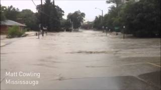 Dramatic Toronto flooding videos from The Weather Network July 8 2013 [upl. by Hirschfeld762]