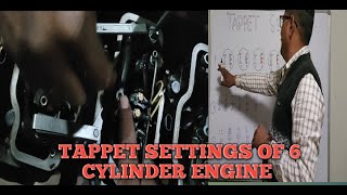 6 cylinder engine tappet settingshow to adjust tappet six cylinders engine [upl. by Lemcke875]