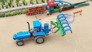 diy tractor mini cultivator machine with mini water pump science Project [upl. by Gnilrad]