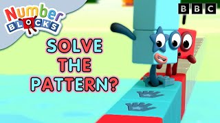 Numberblocks Can You Solve The Pattern  Learn to Count [upl. by Artenehs585]