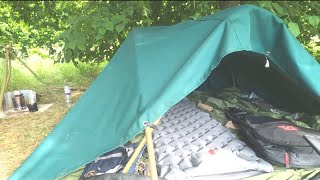 Bender pole tarp tent easy fast and cheap [upl. by Intyre385]